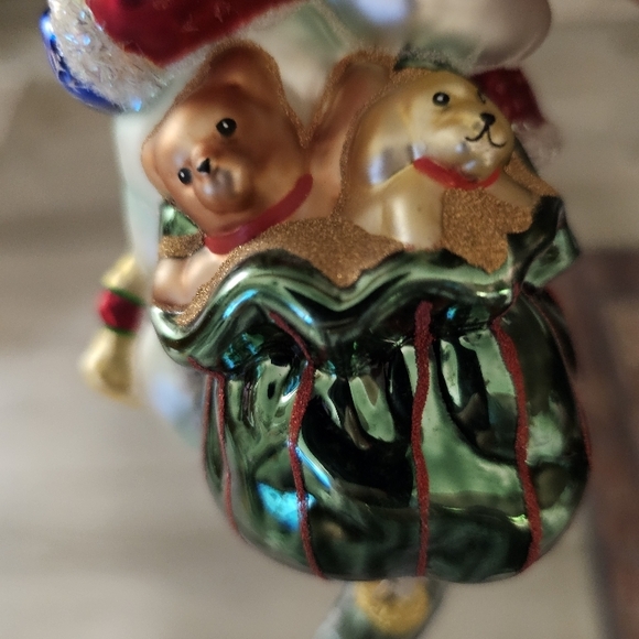 Blown Glass Santa and Snowman Ornament - Picture 13 of 13